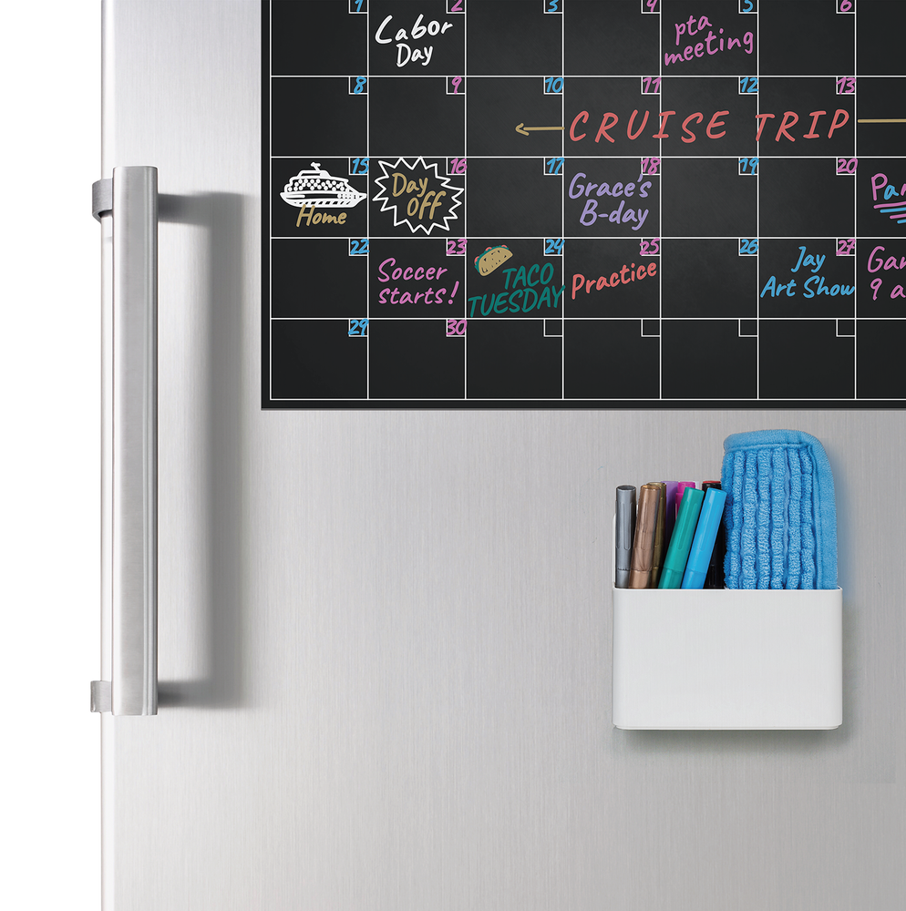 Magnetic Chore Chart and Family Calendar | Complete Kit to Schedule and Track Responsibilities and Goals for The Whole Family