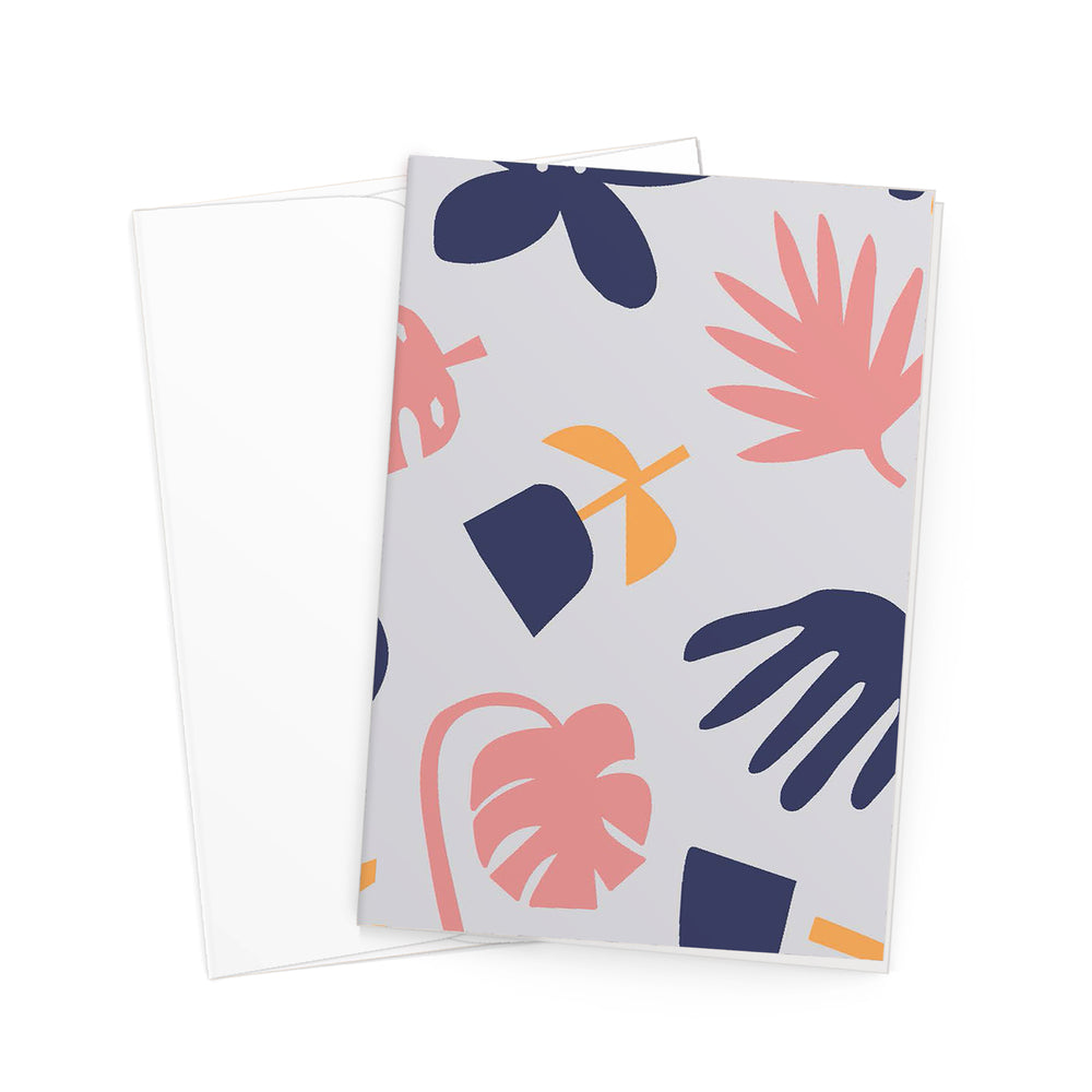 Blank Greeting Cards Set (10 Cards and Envelopes) - Scandinavian Floral