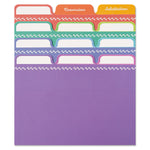 Rainbow Recipe Card Dividers (Set of 24) - 4" x 6"