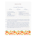 Recipe Binder Kit 8.5x11 (Peach Dream) - Full-Page with Clear Protective Sleeves and Color Printing Paper for Family Recipes