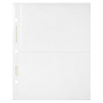 Recipe Binder Protective Sleeves 8.5" x 9.5" - Two Card Sleeves Only