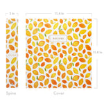 Recipe Binder Kit 8.5x11 (Lemon Twist) - Full-Page with Clear Protective Sleeves and Color Printing Paper for Family Recipes