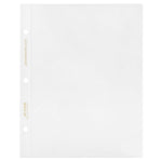 Recipe Binder Protective Sleeves - 25 Single-Pocket 9.5" x 8.5" Sleeves for Classic-Size Binder