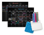 Magnetic Chore Chart and Family Calendar | Complete Kit to Schedule and Track Responsibilities and Goals for The Whole Family