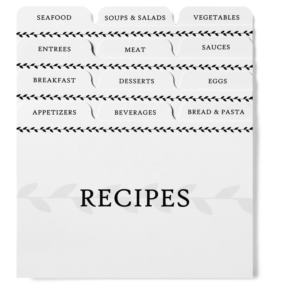 classic-recipe-card-dividers-set-of-24-jot-mark for Free Printable Recipe Card Dividers Classic Recipe Card Dividers (Set of 24) – Jot & Mark for Free Printable Recipe Card Dividers