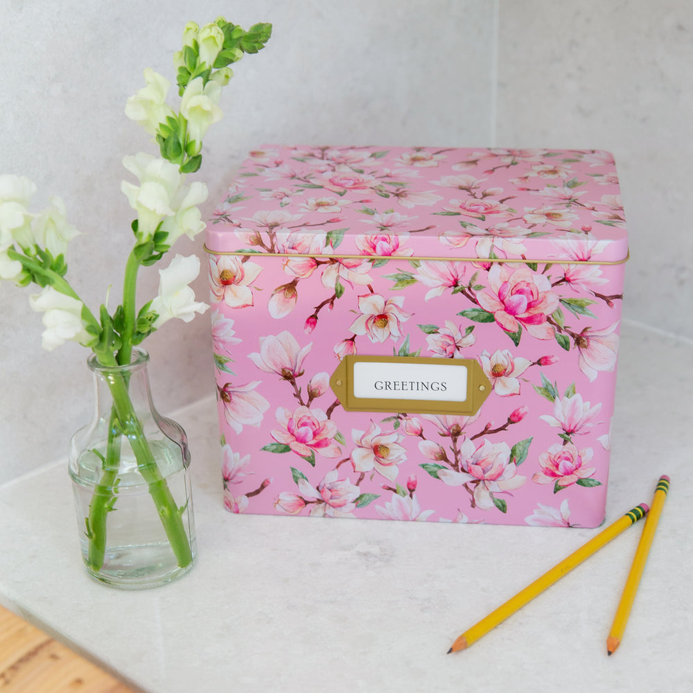 thumbnail image 2 of Floral Month-by-Month Greeting Card Organizer With 12 Pockets - Multicolor 2 of 4