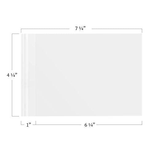 Photo Sleeves 4" x 6" | Set of 200 Resealable Clear Sleeves