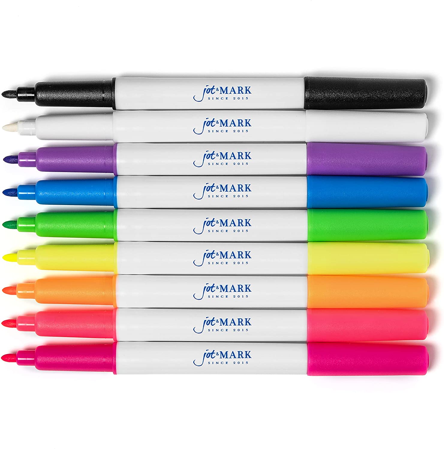 maxtek Wet Erase Markers Ultra Fine Tip, Assorted Colors, Low Odor, Smudge  Free Semi-permanent Markers for Laminated Calendars, Glass, Window, Acrylic