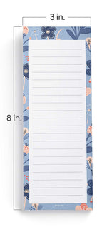 Floral Print Shopping List Pads (Set of 3)