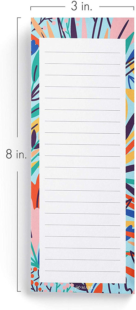 Exotic Floral Print Shopping List Pads (Set of 3)