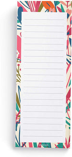 Exotic Floral Print Shopping List Pads (Set of 3)