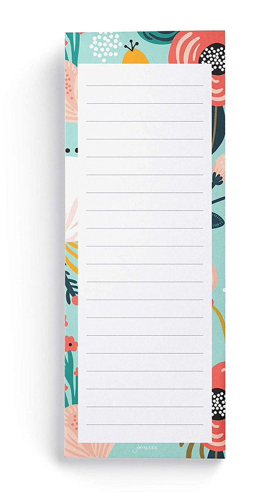 Floral Print Shopping List Pads (Set of 3)