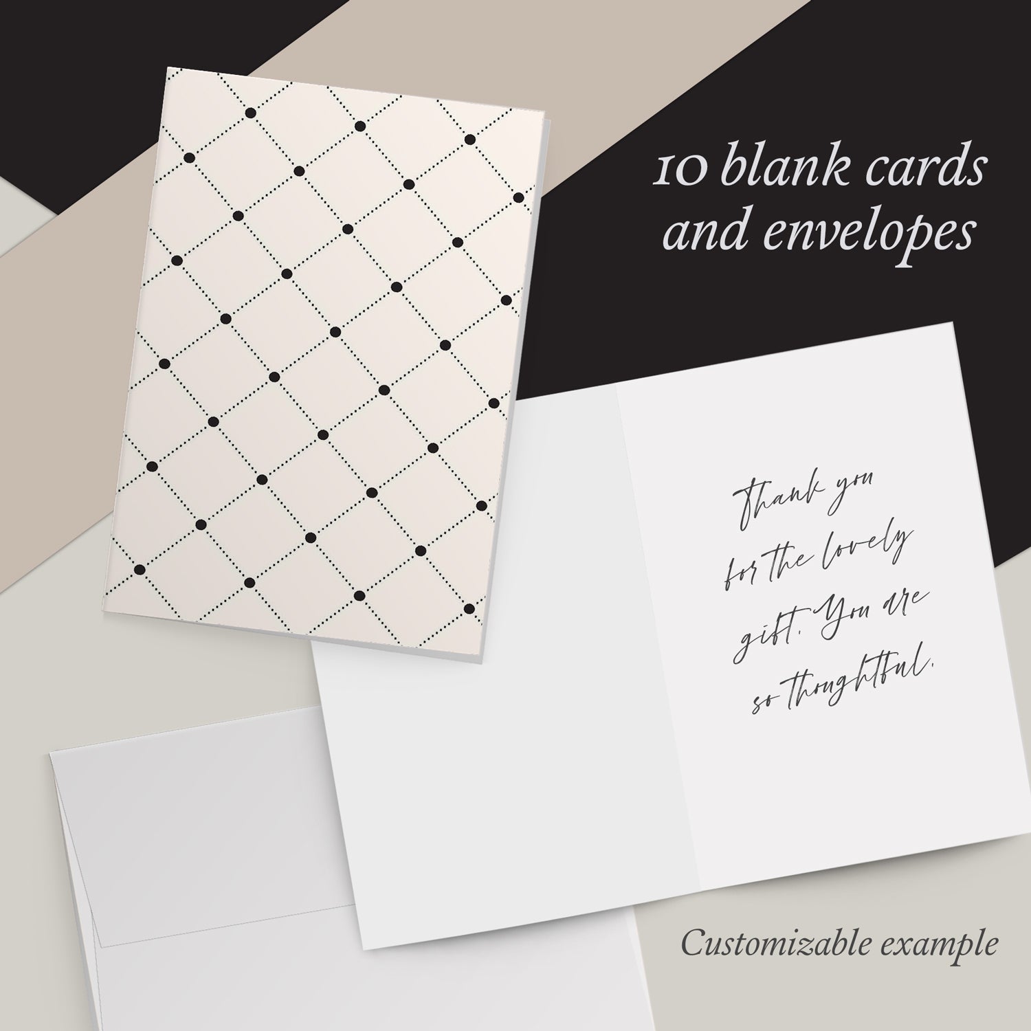 Simplicity Photo Insert Greeting Cards & Envelopes (10 Pack)