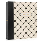 Recipe Binder Kit 8.5x9.5 (Dulcet Bijou) - Recipes Binder, 4x6in Recipe Cards, Classic Dividers, and Protective Sleeves