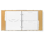 Recipe Binder Kit 8.5x9.5 (Dulcet Bijou) - Recipes Binder, 4x6in Recipe Cards, Classic Dividers, and Protective Sleeves