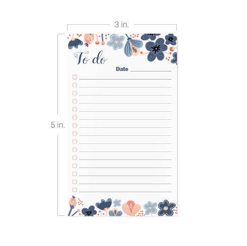 Floral To-Do Cards (Pack of 75)