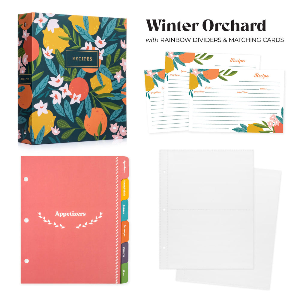 Recipe Binder Kit - Recipe Binder, Recipe Cards, Dividers, Sleeves Jot & Mark Recipe Binder Kit - Recipe Binder, Recipe Cards, Dividers, Sleeves Jot & Mark