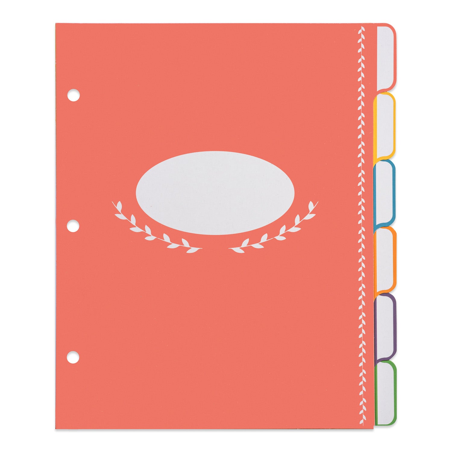 Binder Index PP & Paper Dividers for 8.5 inch/6 inch A5/A6 6-Holes Cover  Ring Binder (Divider Horizontal Color PP Plate, A6/17cm*10cm/6 Inch) :  .in: Office Products