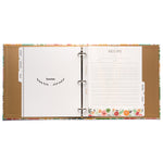 Recipe Binder Kit 8.5x11 (Tropical Floral) - Full-Page with Clear Protective Sleeves and Color Printing Paper for Family Recipes