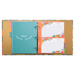 Recipe Binder Kit 8.5x9.5 (Winter Orchard) - Recipes Binder, 4x6in Recipe Cards, Rainbow Dividers, and Protective Sleeves