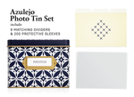 Photo Organizer Storage Box (Azulejo)