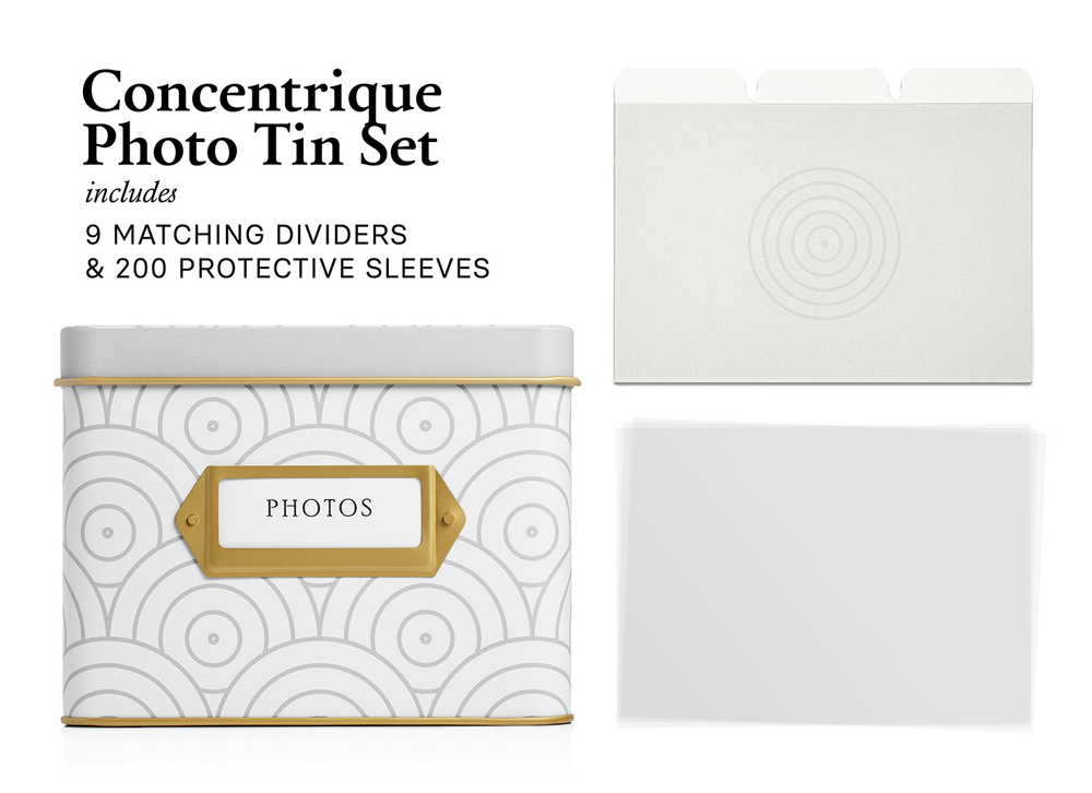 Photo Organizer Storage Box (Concentrique)