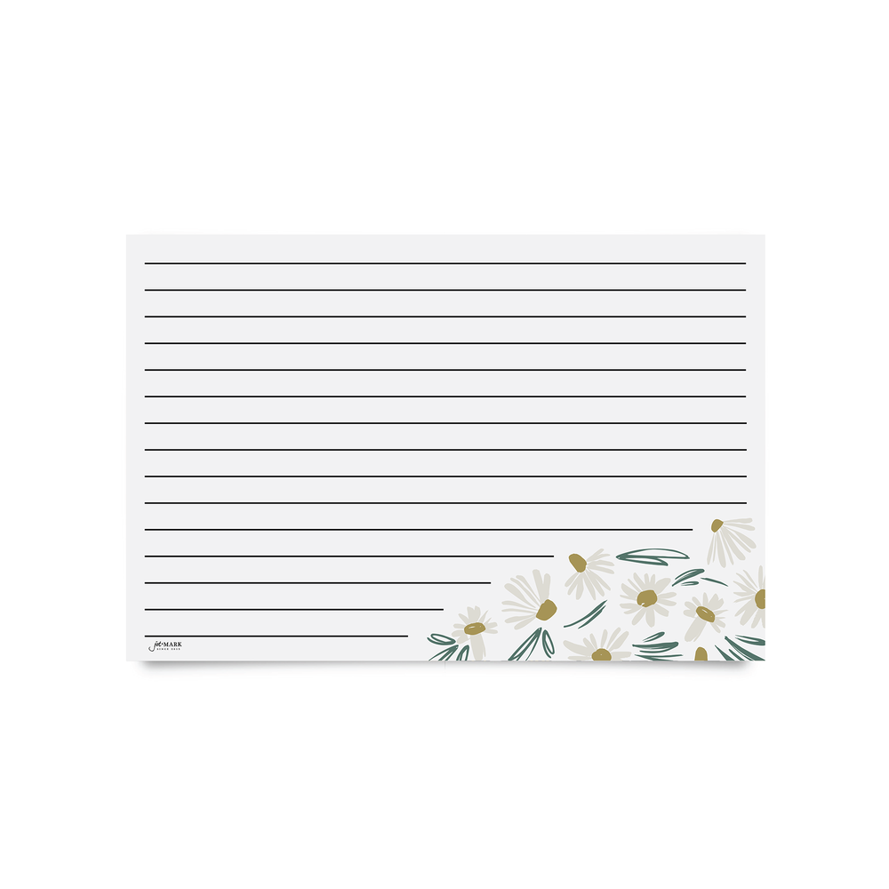 Recipe Cards (4x6") - English Daisies (Pack of 50)