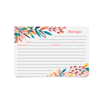 Recipe Cards (4x6") - Exotic Floral (Pack of 50)