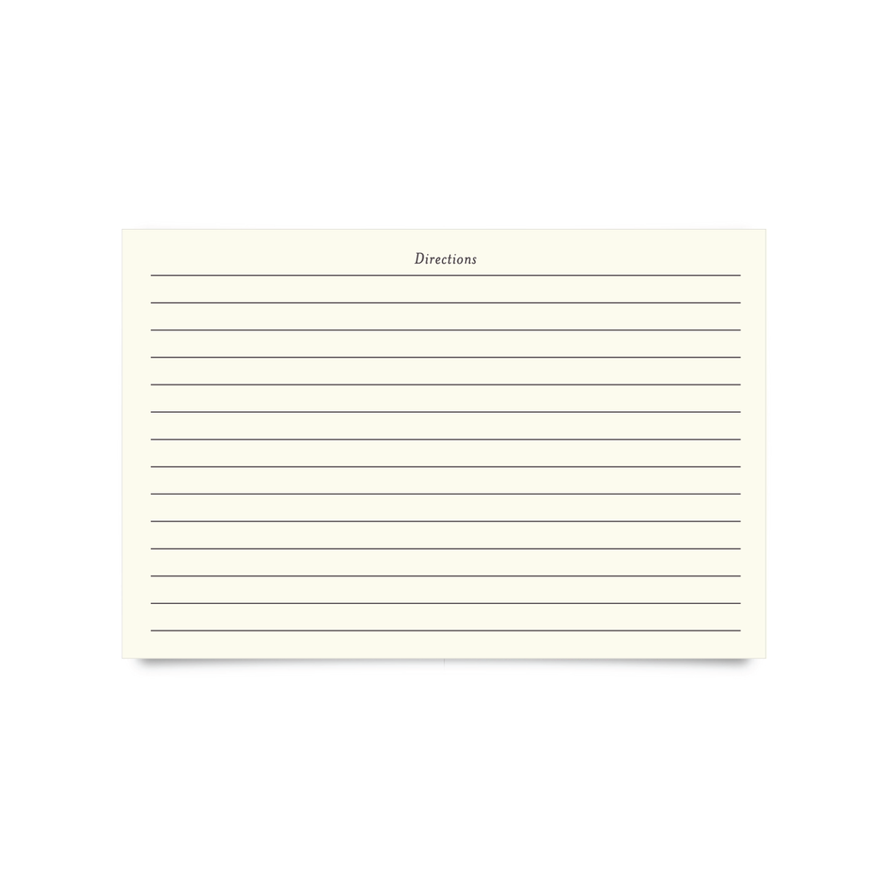 Recipe Cards (4x6") - Minimal (Pack of 50)