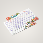 Recipe Cards (4x6") - Garden Floral (Pack of 50)