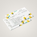 Recipe Cards (4x6")- Lemon Zest (Pack of 50)