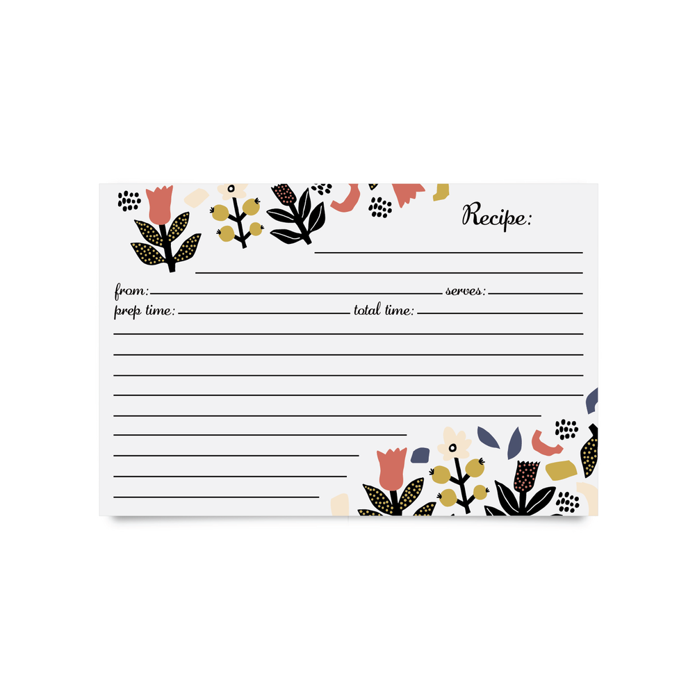 Recipe Cards (4x6)- Lemon Zest (Pack of 50) – Jot & Mark