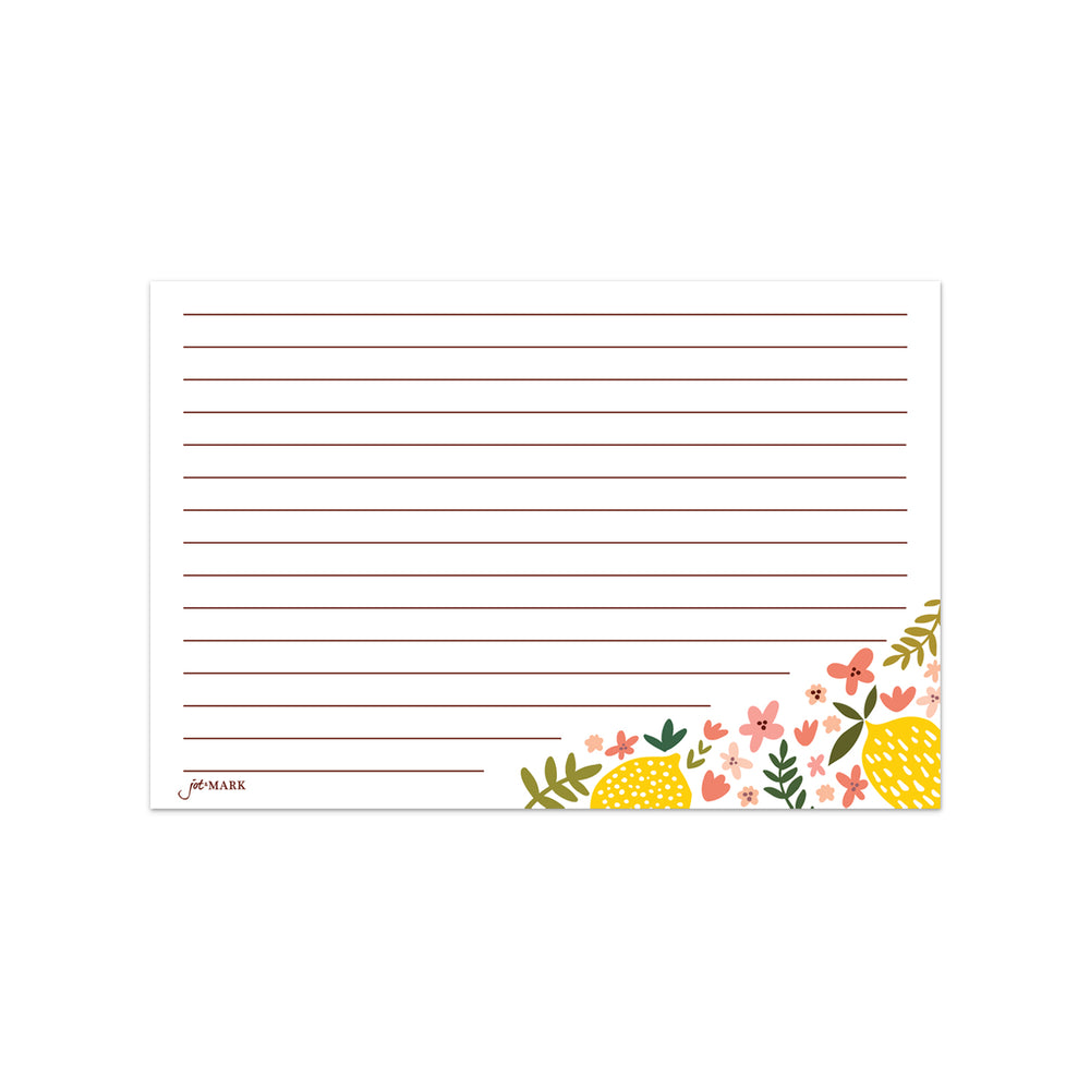 Recipe Cards (4x6") - Summer Citrus (Pack of 50)