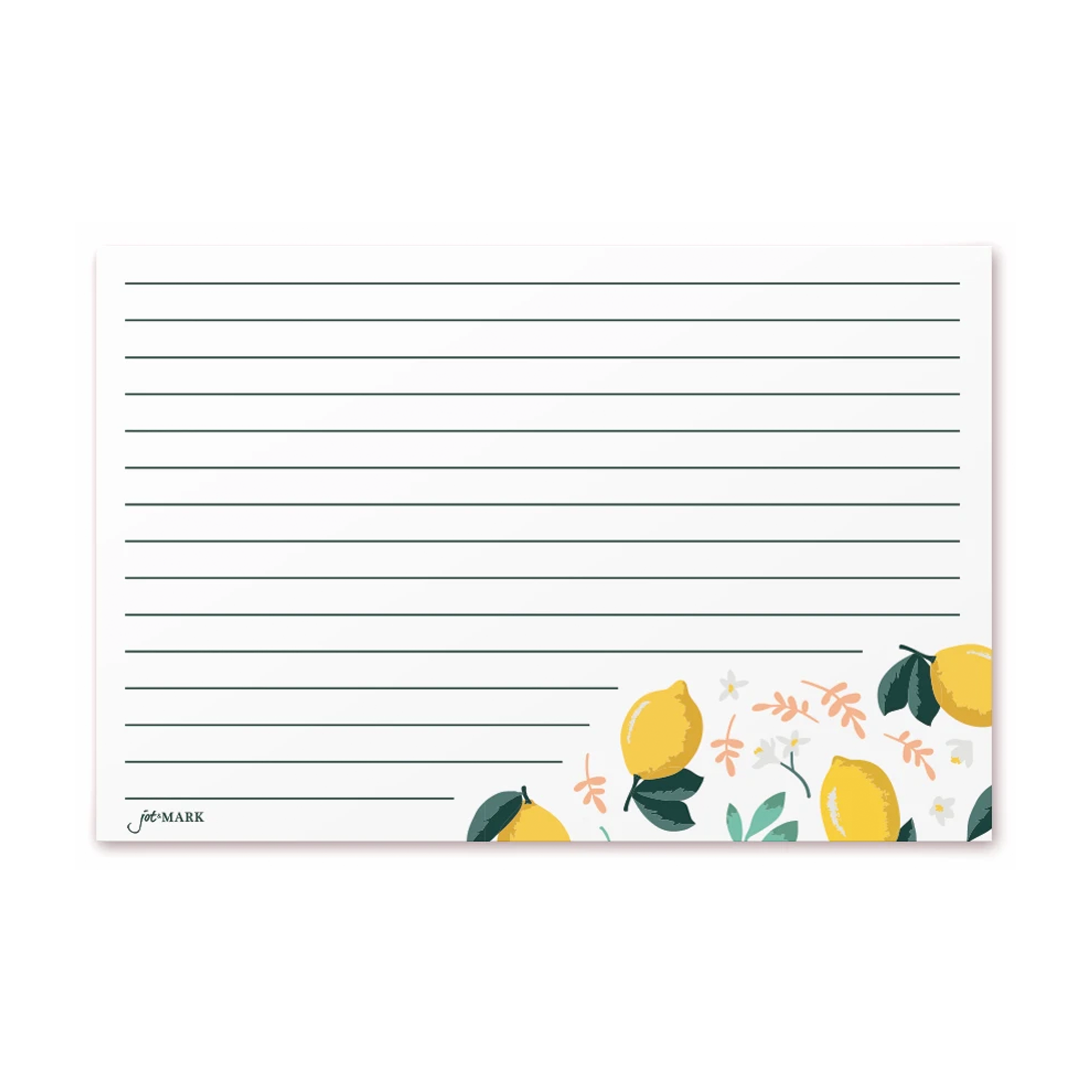 Recipe Cards (4x6)- Lemon Zest (Pack of 50) – Jot & Mark