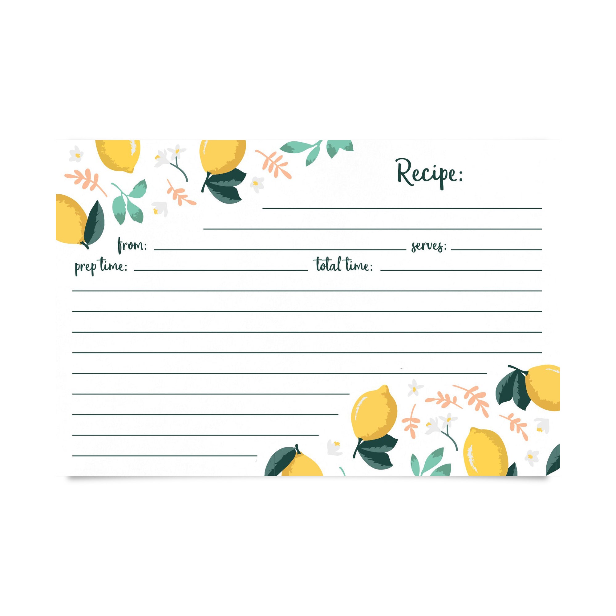 Jot & Mark Recipe Card Dividers  24 Tabs per Set, Works With 4x6 Inch Cards,  Helps Organize Recipe Box (Citrus) 