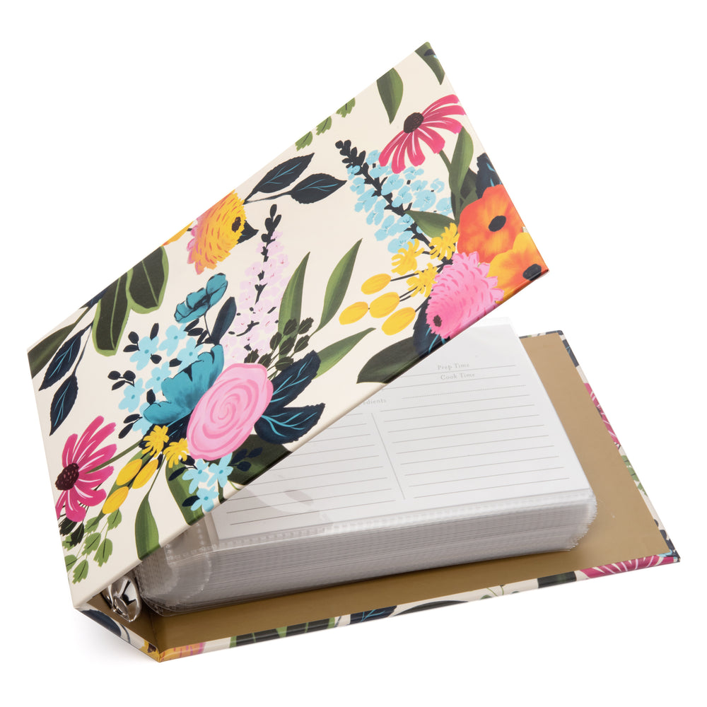 Recipe Organizer Mini Binder Set (Chiffon Floral)