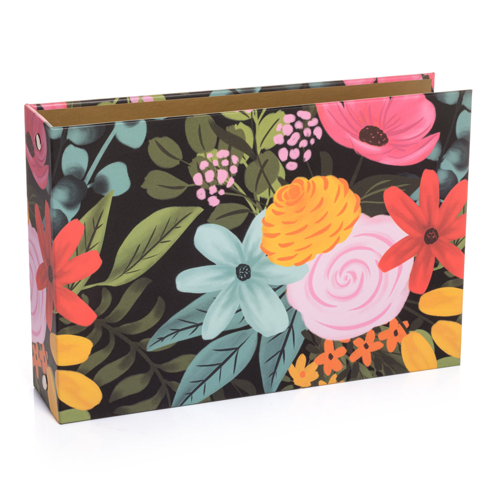 Recipe Organizer Mini Binder Set (Onyx Blossoms)