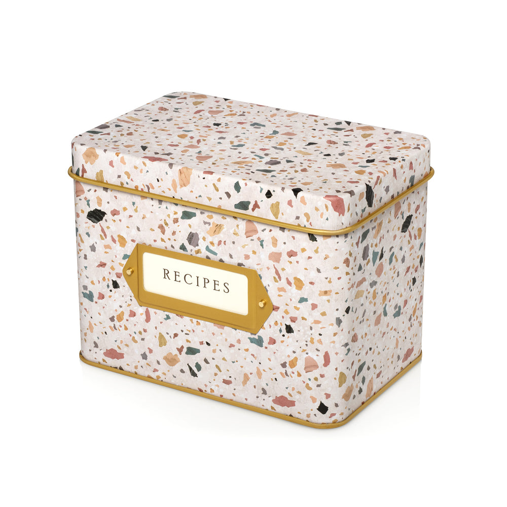 Recipe Tin - Terrazzo Blush