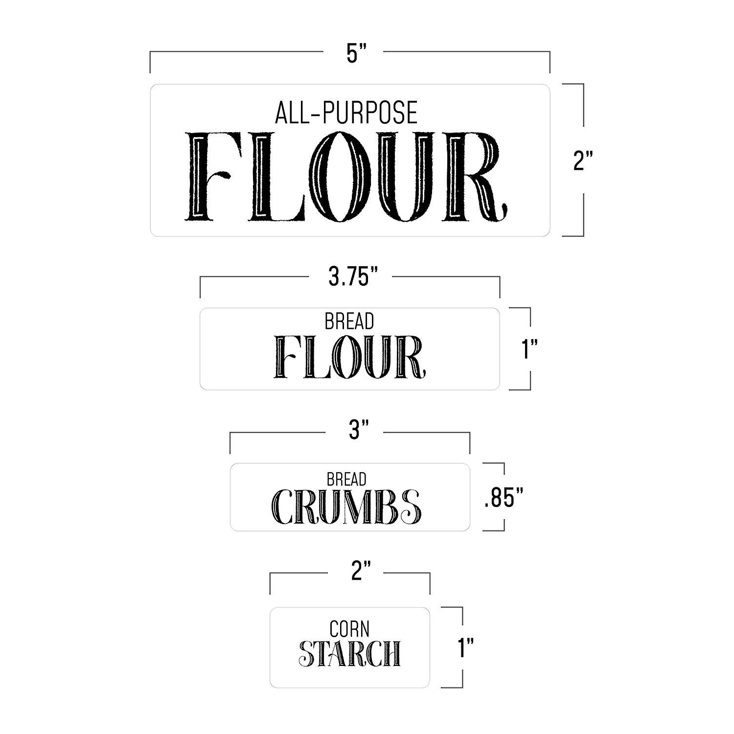 All Purpose Flour Label Printable Pantry Labels For Kitchen