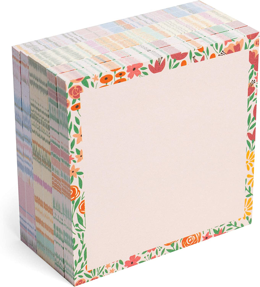 Floral Pastel Sticky Notes (Set of Six Notepads)