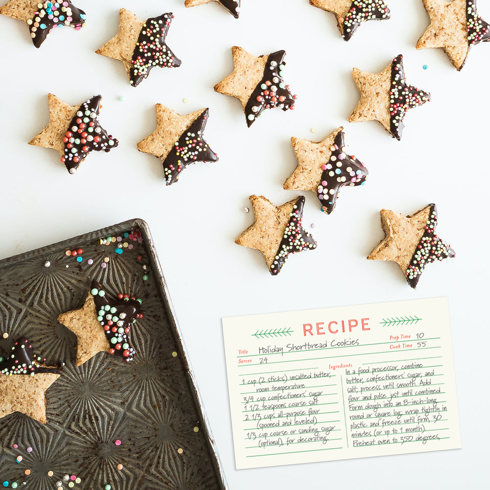 Recipe Cards (4x6") - Minimal Holiday Cards (Pack of 50)