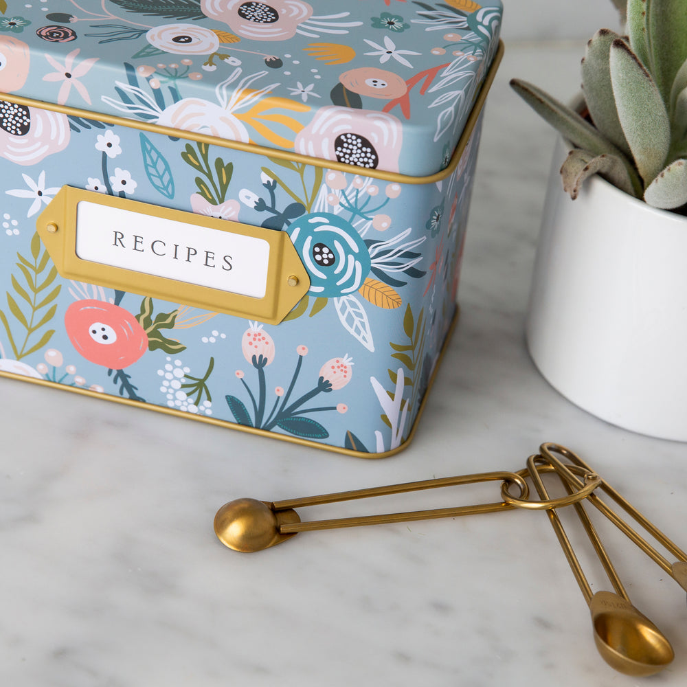 Recipe Tin - Garden Floral