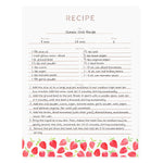Recipe Binder Protective Sleeves and Printed Paper 8.5" x 11" Expansion Pack (Strawberry Wilds)