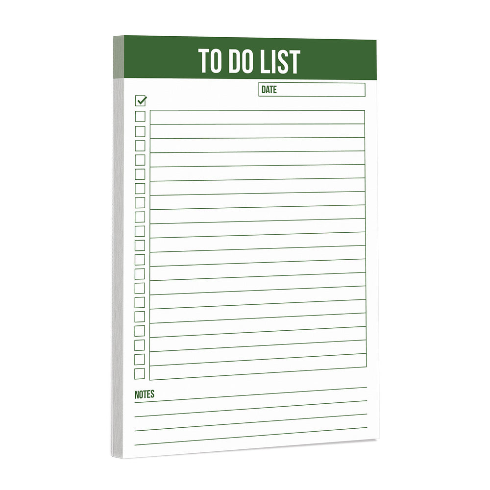 To Do List Magnetic Notepad 5.5" x 8.5" - Green (50 Sheets)