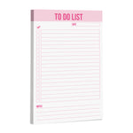 Pastel To Do List Magnetic Notepad 5.5" x 8.5" (3 Pack) Pink, Purple, Teal