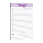 Pastel To Do List Magnetic Notepad 5.5" x 8.5" (3 Pack) Pink, Purple, Teal